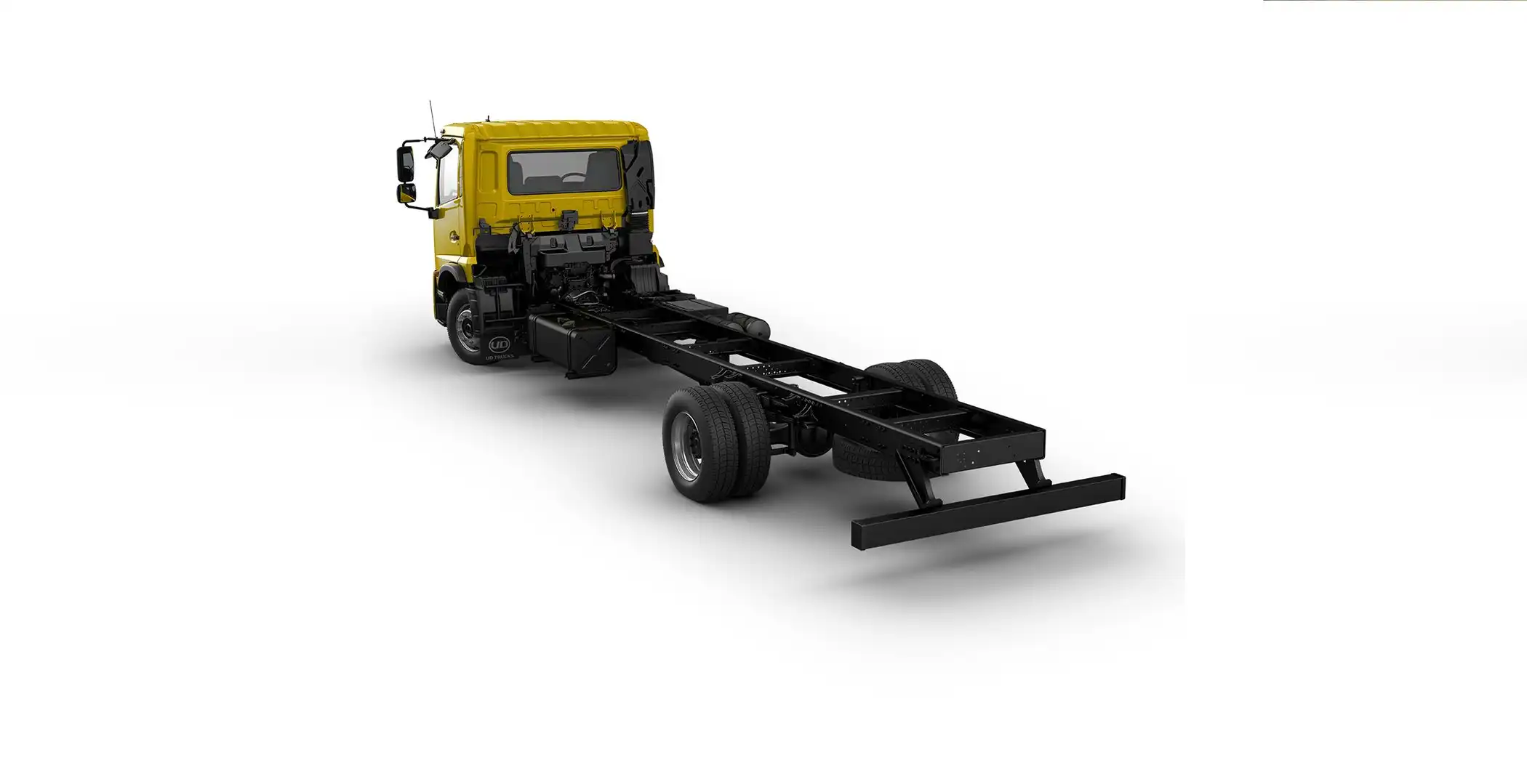 El Camión 13 toneladas PKE250 tiene una capacidad neta de carga de 12.7 toneladas y viene equipado con frenos FULL AIRE y ABS.